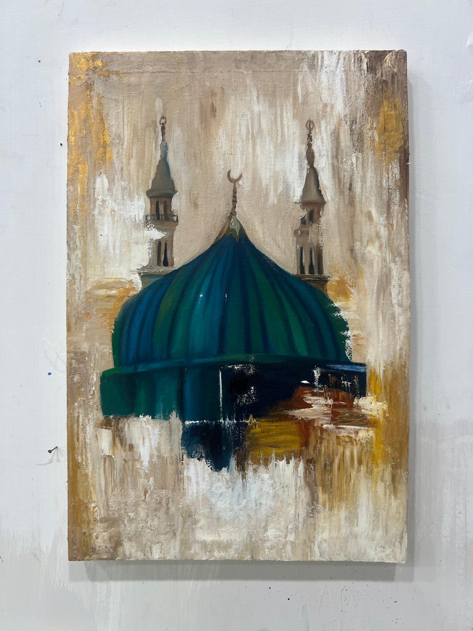 Sacred Sanctuary: Hand-Painted Dome of Peace - Image 9