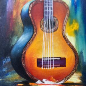 Melodic Radiance: A Vibrant Acoustic Guitar Masterpiece