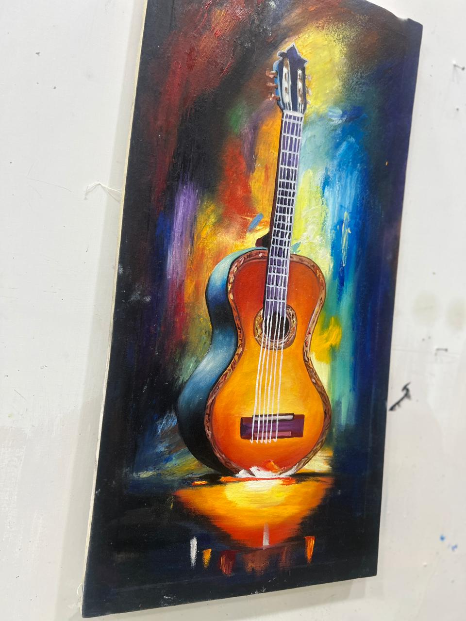 Melodic Radiance: A Vibrant Acoustic Guitar Masterpiece - Image 11