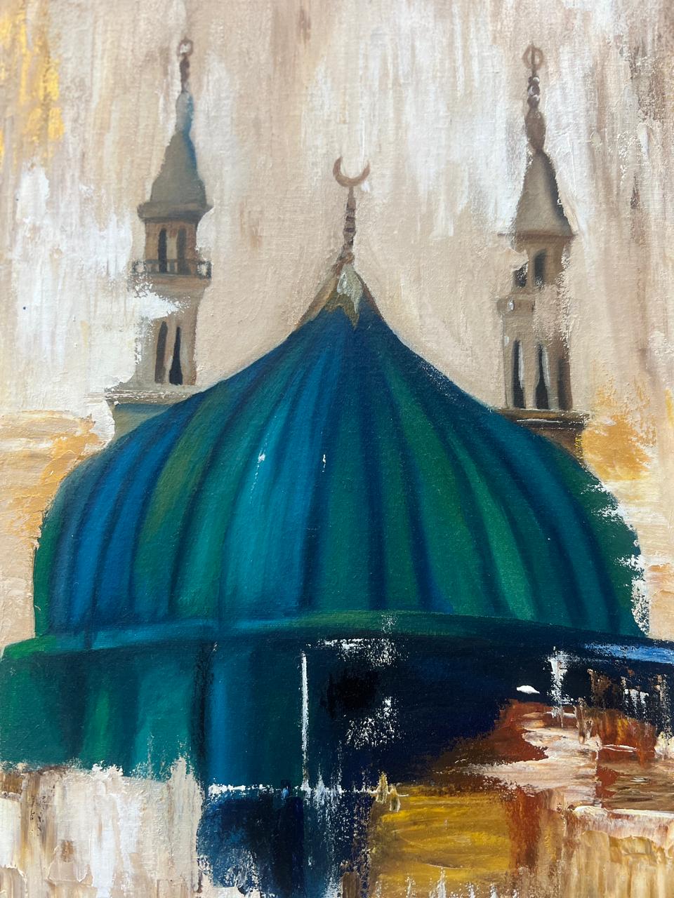 Sacred Sanctuary: Hand-Painted Dome of Peace - Image 7