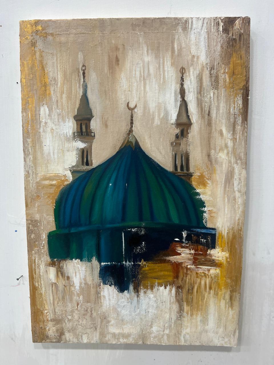 Sacred Sanctuary: Hand-Painted Dome of Peace - Image 4